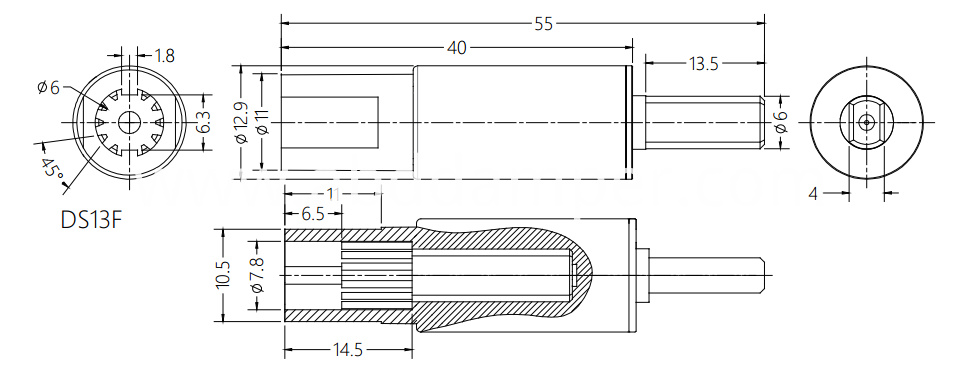 Roll Up Blinds Shaft Damper Drawing Roll Up Blinds Shaft Damper Drawing